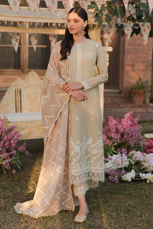 CROSS STITCH- 3PC LAWN EMBROIDERED SHIRT WITH ORGANZA EMBROIDERED DUPATTA AND TROUSER-BIC-2819