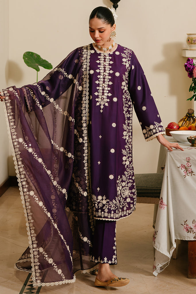 CROSS STITCH- 3PC LAWN EMBROIDERED SHIRT WITH ORGANZA EMBROIDERED DUPATTA-BIC-2813