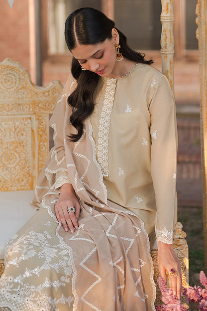 CROSS STITCH- 3PC LAWN EMBROIDERED SHIRT WITH ORGANZA EMBROIDERED DUPATTA AND TROUSER-BIC-2819