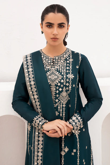 JAZMIN- 3PC LAWN EMBROIDERED SHIRT WITH BAMBER CHIFFON EMBROIDRED DUPATTA-BIC-2761-Z