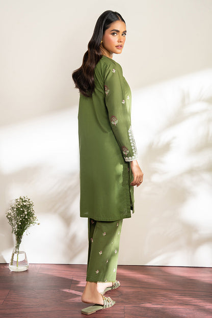 CROSS STICH-DHANAK 2PC EMBROIDRED SHIRT WITH EMBROIDRED  TROUSER-3204