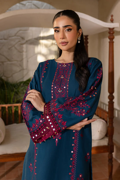 BATIK-2PC SEQUIN EMBROIDERED SHIRT WITH SEQUIN EMBROIDERED TROUSER-BIC-3352