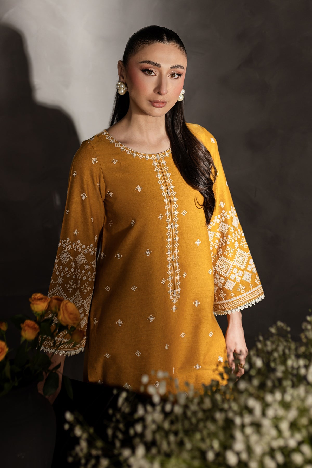 BATIK - 2PC LAWN EMBROIDERED SHIRT AND WITH LAWN EMBROIDERED TROUSER-BIC-3454