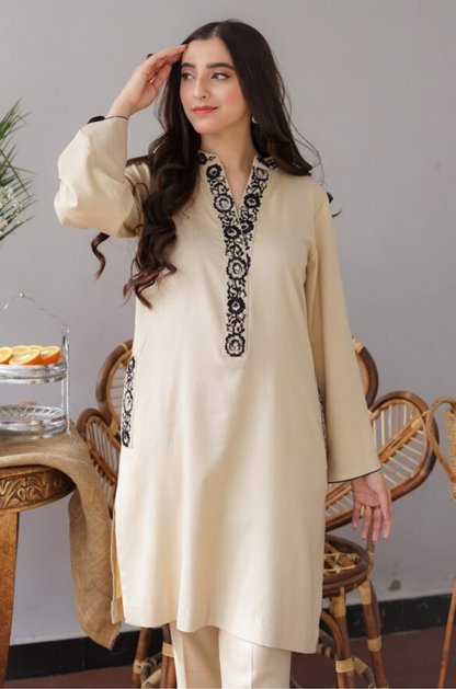 AISLING - 3PC DHANAK EMBROIDERED SHIRT WITH DHANAK  DUAPATTA AND TROUSER-BIC-3135