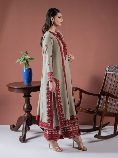 ASIM JOFA-3PC LAWN EMBROIDERED SHIRT WITH LAWN EMBROIDERED DUPATTA AND LAWN TROUSER-BIC-3563