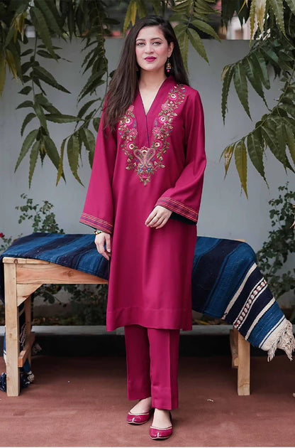 ASLING 2PC -LAWN HEAVY EMBROIDERED WITH HEAVY EMBROIDERED SLEEVES -BIC-2612