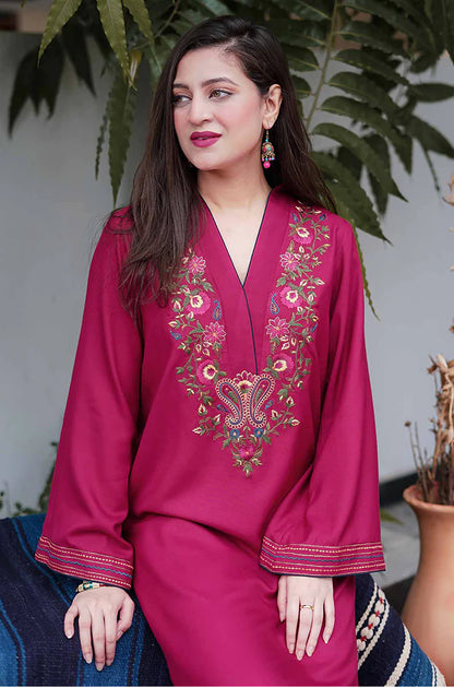 ASLING 2PC -LAWN HEAVY EMBROIDERED WITH HEAVY EMBROIDERED SLEEVES -BIC-2612