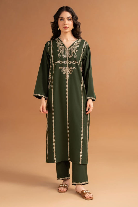 LAZULI-2PC LAWN EMBROIDRED SHIRT WITH LAWN EMBROIDRED TROUSR-BIC-3463