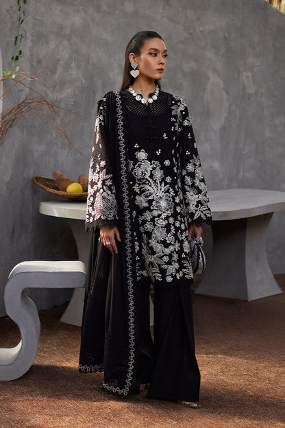 SUFFUSE- 3PC LAWN EMBROIDERED SHIRT WITH ORGANZA HEAVY EMBROIDERED CUTWORK DUPATTA-BIC-2790