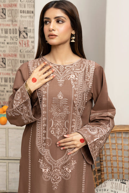 URGE - 3PC LAWN EMBROIDERED SHIRT WITH DIAMOND PRINTED DUPATTA AND EMB TROUSER-BIC-2797